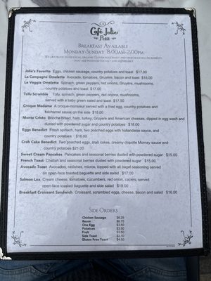 Menu photo 2 Cafe Jolie Petit Alameda, CA