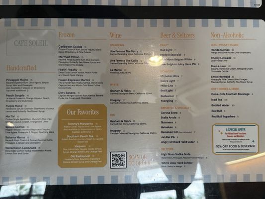 Menu photo 1 Cafe Soleil Orlando, FL Menu photo 1 Cafe Soleil Orlando, FL