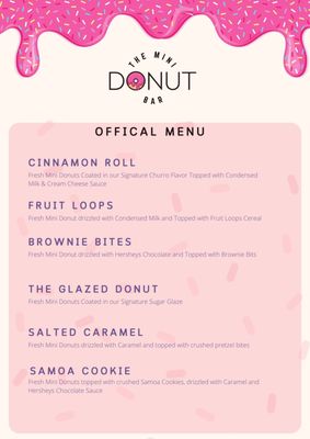 Menu photo 3 The Mini Donut Bar Riverside, CA Menu photo 3 The Mini Donut Bar Riverside, CA