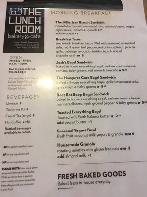 Menu photo 2 The Lunch Room - Bakery & Cafe Ann Arbor, MI Menu photo 2 The Lunch Room - Bakery & Cafe Ann Arbor, MI