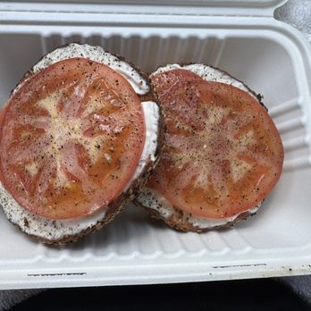 Apollo Bagels - Tomato on everything bagel - Bagels Near Me - New York, New York