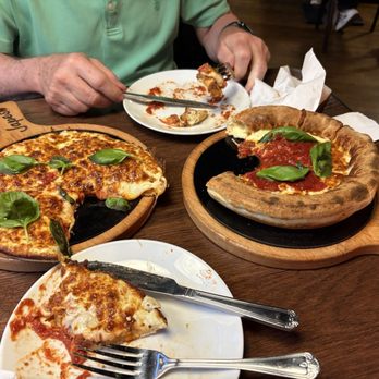 Japes - Margarita pizza in both styles (with extra basil) - Pizza Near Me - London, XGL Japes - Margarita pizza in both styles (with extra basil) - Pizza Near Me - London, XGL