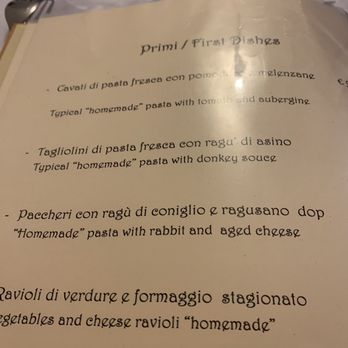 Cucina & Vino - Page 1 menu - Italian Near Me - Ragusa, RG