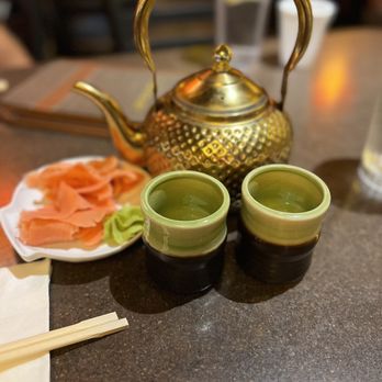 Tokyo Sushi - Hot tea, ginger and wasabi. - Sushi Bars Near Me - Reno, Nevada