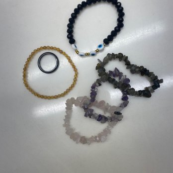 Henna Shoppe - Crystal bracelets, evil eye and hematite ring - Henna Artists Near Me - Glendale, Arizona Henna Shoppe - Crystal bracelets, evil eye and hematite ring - Henna Artists Near Me - Glendale, Arizona