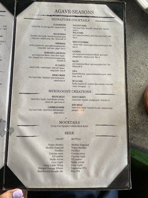 Menu photo 2 Agave Seasons Huntington Beach, CA