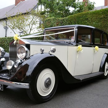 Cathedral Cars - Our stunning ivory & black vintage Rolls Royce - Car Rental Near Me - Romsey, STH