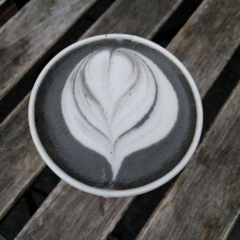 SPRO - Activated Charcoal latte, straight from the secret menu! - Coffee & Tea Near Me - San Francisco, California