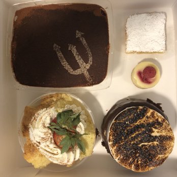 Sinners & Saints Desserts Venice - Tiramisu, lemon bar, white chocolate raspberry cheesecake, s'mores cheesecake with a toasted marshmallow, tres leches cake. All gluten free! - Bakeries Near Me - Venice, California Sinners & Saints Desserts Venice - Tiramisu, lemon bar, white chocolate raspberry cheesecake, s'mores cheesecake with a toasted marshmallow, tres leches cake. All gluten free! - Bakeries Near Me - Venice, California