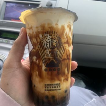Tiger Sugar - "Signature" Black Sugar BobaPearl with Cream Mousse - Bubble Tea Near Me - Carrollton, Texas Tiger Sugar - "Signature" Black Sugar BobaPearl with Cream Mousse - Bubble Tea Near Me - Carrollton, Texas