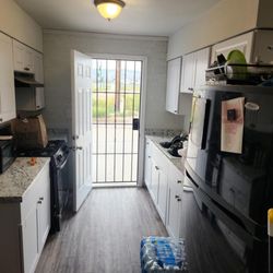 KJ1 Construction - After the car accident, KJ1 quickly restored this unit back and in better shape promptly allowing the tenants to get back to their lives.
