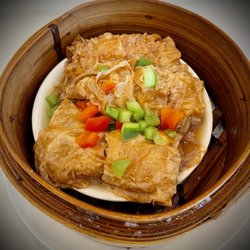 ChongQing Restaurant - Steamed Bean Curd Roll with Pork & Shrimp