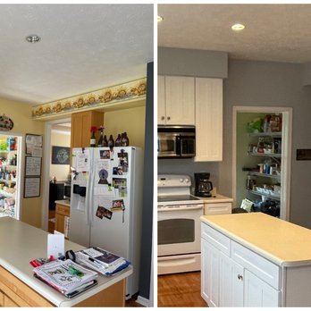 Brush A Professional Painting - Cabinet Before/After - Painters Near Me Brush A Professional Painting - Cabinet Before/After - Painters Near Me