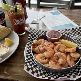 The Crabby Oyster - Peel and eat shrimp, Bloody Mary, crab and artichoke dip. - Seafood Near Me - Seaside, Oregon