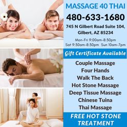 Massage 40 Thai - Check out our services and benefits