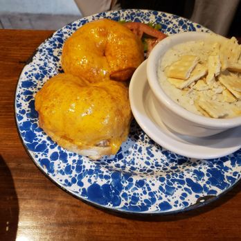 The Morgan House - Tuna melt on croissant and clam chowder. - Specialty Food Near Me - Dublin, Ohio The Morgan House - Tuna melt on croissant and clam chowder. - Specialty Food Near Me - Dublin, Ohio