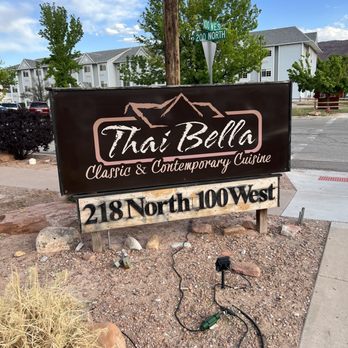 Thai Bella - Sign at corner - Thai Near Me - Moab, Utah Thai Bella - Sign at corner - Thai Near Me - Moab, Utah