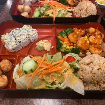 Saisaki - Shrimp Bento Box (first box) and Steak Bento Box (second box) - Sushi Bars Near Me - Newport News, Virginia