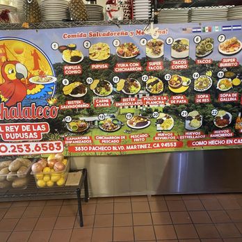 El Chalateco - Menu - Salvadoran Near Me - Martinez, California