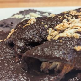 Mole Chicken Enchiladas
