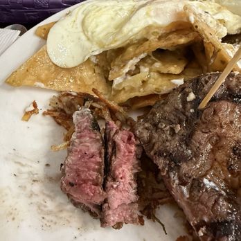 Rodeo Cafe - Finnaly, you ask for "RARE" and you get it! Seasoned and grilled to perfection! - Breakfast & Brunch Near Me - Riverside, California