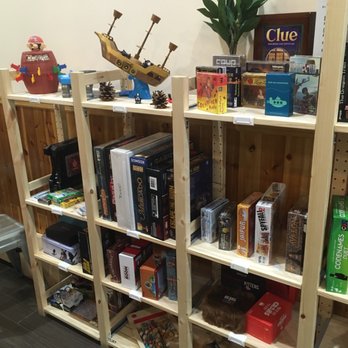Squarrel Cafe - Some of their many games. - Coffee & Tea Near Me - Brooklyn, New York