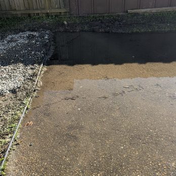 Underground Landscaping - Drainage issue in driveway - Landscaping Near Me