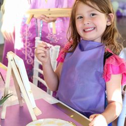 Kids Parties Maui - Kids Painting Party Themed to Rapunzel| Maui Princess Parties |Maui Birthday Party Planner | Kids Activities Hawaii | Fresh Florals