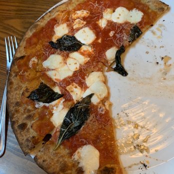 Fat Olives - Margherita pizza, gluten free crust. So amazing! On happy hour! - Pizza Near Me - Flagstaff, Arizona Fat Olives - Margherita pizza, gluten free crust. So amazing! On happy hour! - Pizza Near Me - Flagstaff, Arizona