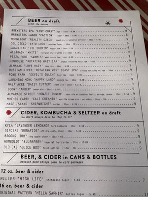 Menu photo 6 Brewsters Beer Garden Petaluma, CA