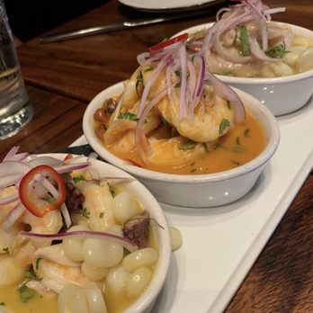 Limón - Ceviche trio w/ Taro Chips (not pictured) - Peruvian Near Me - Walnut Creek, California Limón - Ceviche trio w/ Taro Chips (not pictured) - Peruvian Near Me - Walnut Creek, California