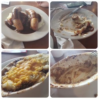 Clermont Fish House - Bangers and mash ~$11 and cottage pie ~$11 both delicious! - Fish & Chips Near Me - Clermont, Florida Clermont Fish House - Bangers and mash ~$11 and cottage pie ~$11 both delicious! - Fish & Chips Near Me - Clermont, Florida