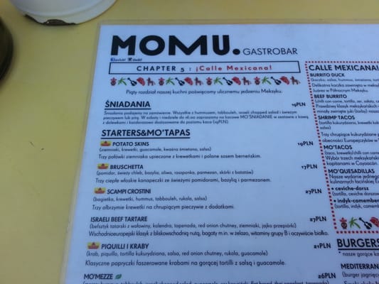 Menu photo 4 Momu Warsaw, MZ