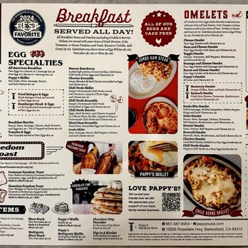 Pappy's Coffee Shop - February 2025 Breakfast menu - Breakfast & Brunch Near Me - Bakersfield, California Pappy's Coffee Shop - February 2025 Breakfast menu - Breakfast & Brunch Near Me - Bakersfield, California