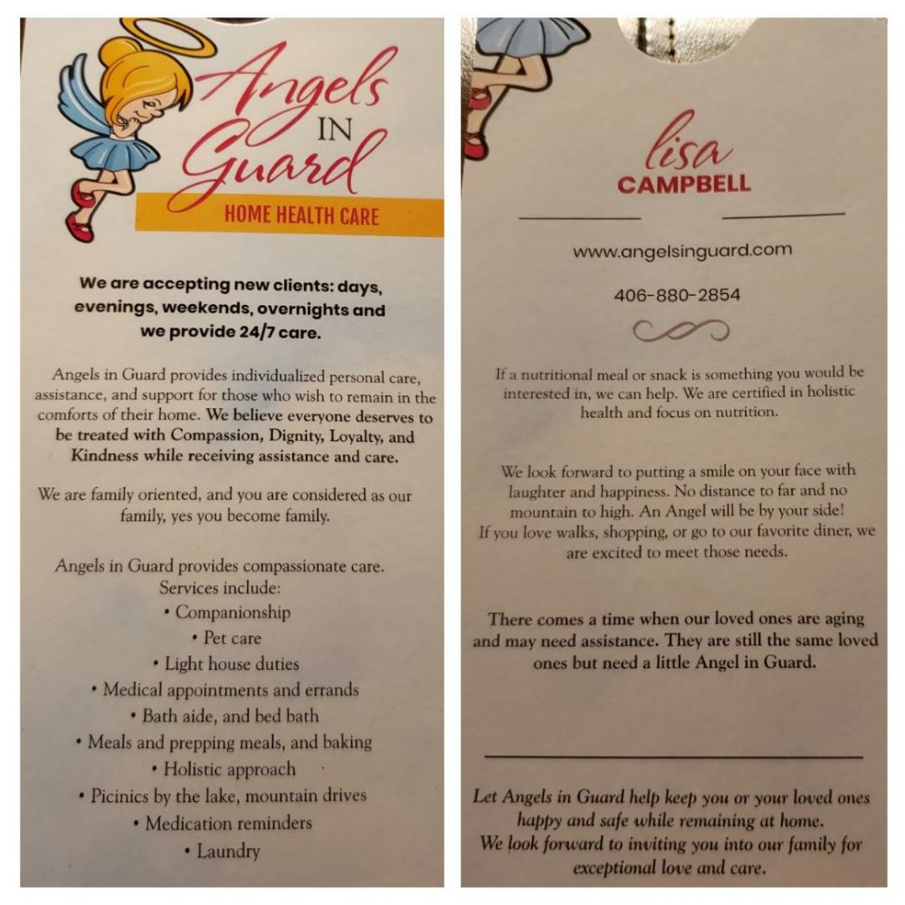 Angels In Guard - home care agency in Victor, MT