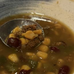 Venison soup with corn and squash Venison soup with corn and squash