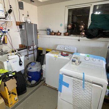 Woody's Plumbing Services - Beginning of our project, when the Apliances were just delivered, but no hook ups installed yet - Plumbing Near Me - Kahului, Hawaii