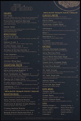 Menu photo 7 dPlace Steak & Pasta Fullerton, CA