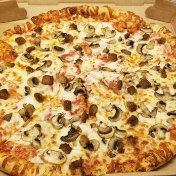 Spartacus Pizza & Pasta - Large mushroom and sausage pizza. - Pizza Near Me - Cockeysville, Maryland Spartacus Pizza & Pasta - Large mushroom and sausage pizza. - Pizza Near Me - Cockeysville, Maryland