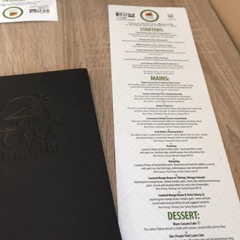 Casa Manila - Winterlicious Menu - Filipino Near Me - Toronto, Ontario