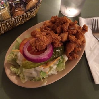 June's Restaurant - Half-order of the boneless chicken and salad. Great portion size, esp. being a half-order. Kick arse chicken BTW. - New American Near Me - Checotah, Oklahoma June's Restaurant - Half-order of the boneless chicken and salad. Great portion size, esp. being a half-order. Kick arse chicken BTW. - New American Near Me - Checotah, Oklahoma