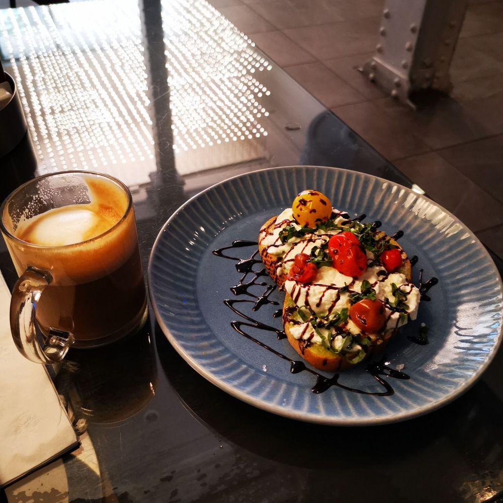 Avocado toast, soy latte Avocado toast, soy latte