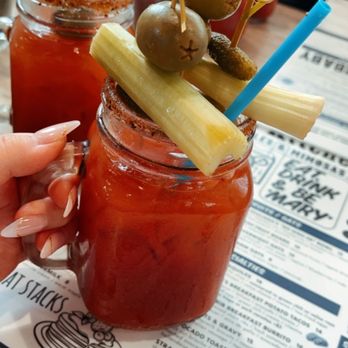Hash Kitchen Arcadia - Instagram: @lisaaaaletseat | Bloody Mary Spicy with extra olives - Breakfast & Brunch Near Me - Phoenix, Arizona