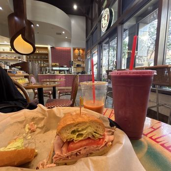 La Goccia Espresso Bar - Tropical Sunrise Smoothie, Carrot Juice and Deli Ham Sandwhich - Coffee & Tea Near Me - Glendale, California La Goccia Espresso Bar - Tropical Sunrise Smoothie, Carrot Juice and Deli Ham Sandwhich - Coffee & Tea Near Me - Glendale, California