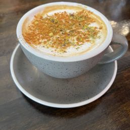 Pistachio latte Pistachio latte