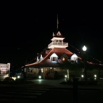 Bluewater Boathouse Seafood Restaurant Coronado - all lit up at night - Seafood Near Me - Coronado, California