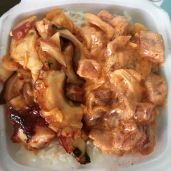 Ono Seafood - Shoyu Tako and Spicy Ahi Mix - Seafood Near Me - Honolulu, Hawaii Ono Seafood - Shoyu Tako and Spicy Ahi Mix - Seafood Near Me - Honolulu, Hawaii