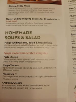 Menu photo 2 Olive Garden Italian Restaurant Aurora, CO Menu photo 2 Olive Garden Italian Restaurant Aurora, CO