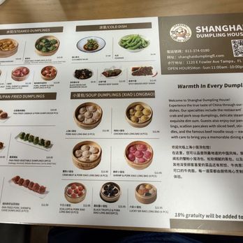 Shanghai Dumpling House - Menu - Chinese Near Me - Tampa, Florida Shanghai Dumpling House - Menu - Chinese Near Me - Tampa, Florida