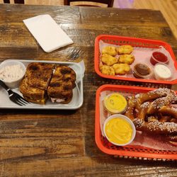 Joe's Corner - Pastrami sandwich, pretzels, chicken nuggets
